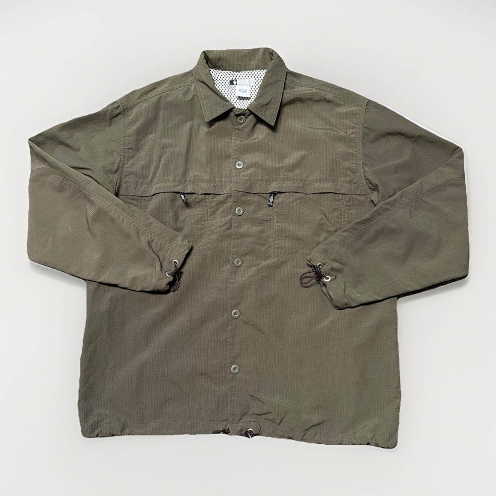 More Core Division Ripstop Military Jacket Size Large MCD Olive Green Skater Y2K
